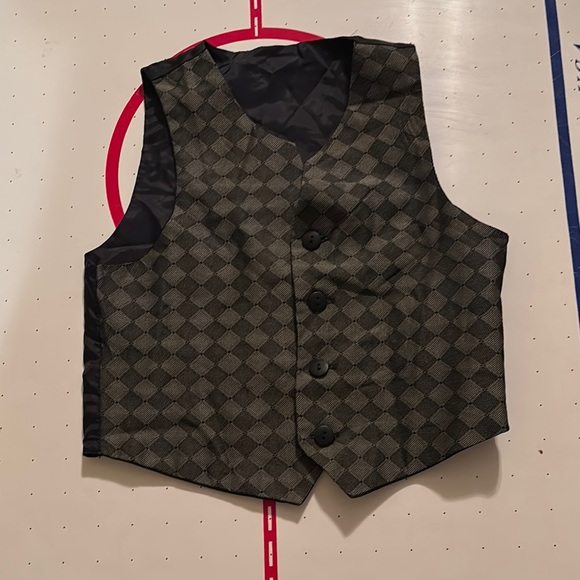 Kids Toddler Checkered Vest Unbranded Used - Picture 1 of 2